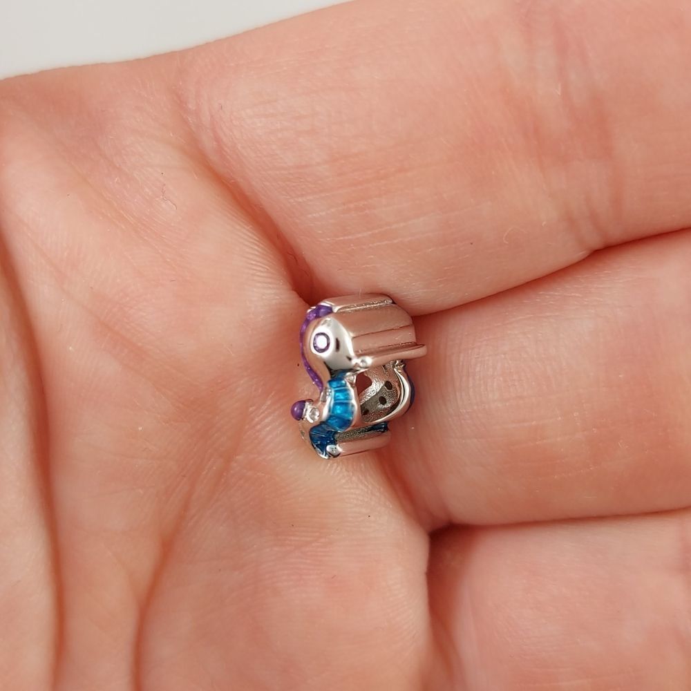 925 Silver Seahorse Nautical Charm - Picture 4 of 8